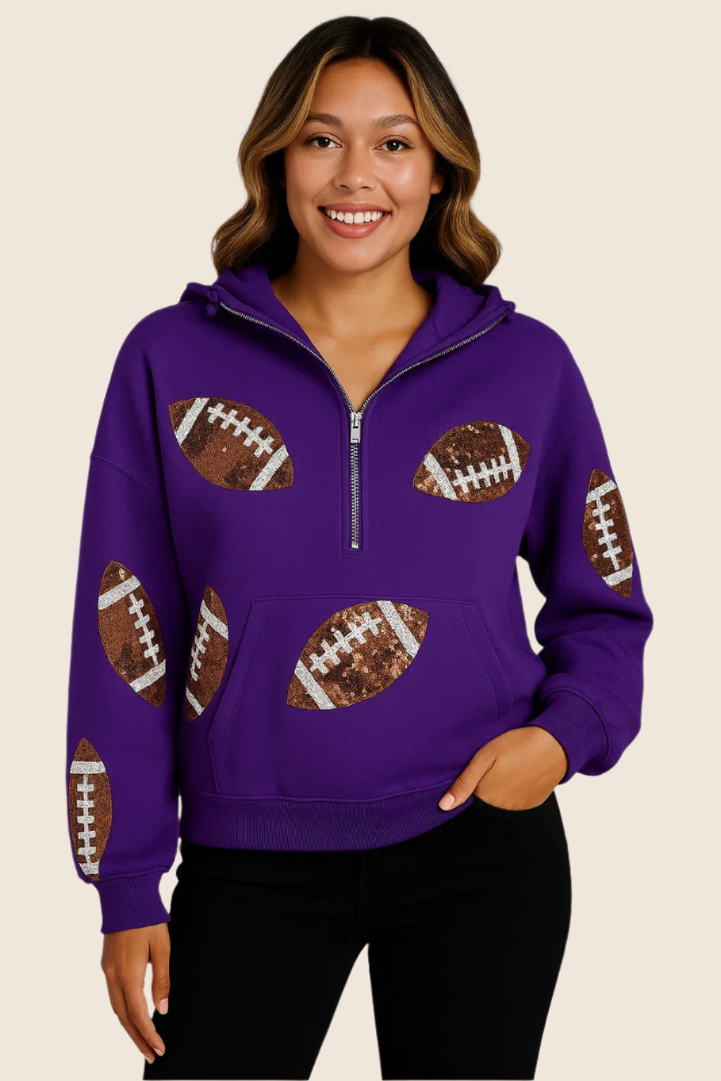 Touchdown Sparkle Hoodie