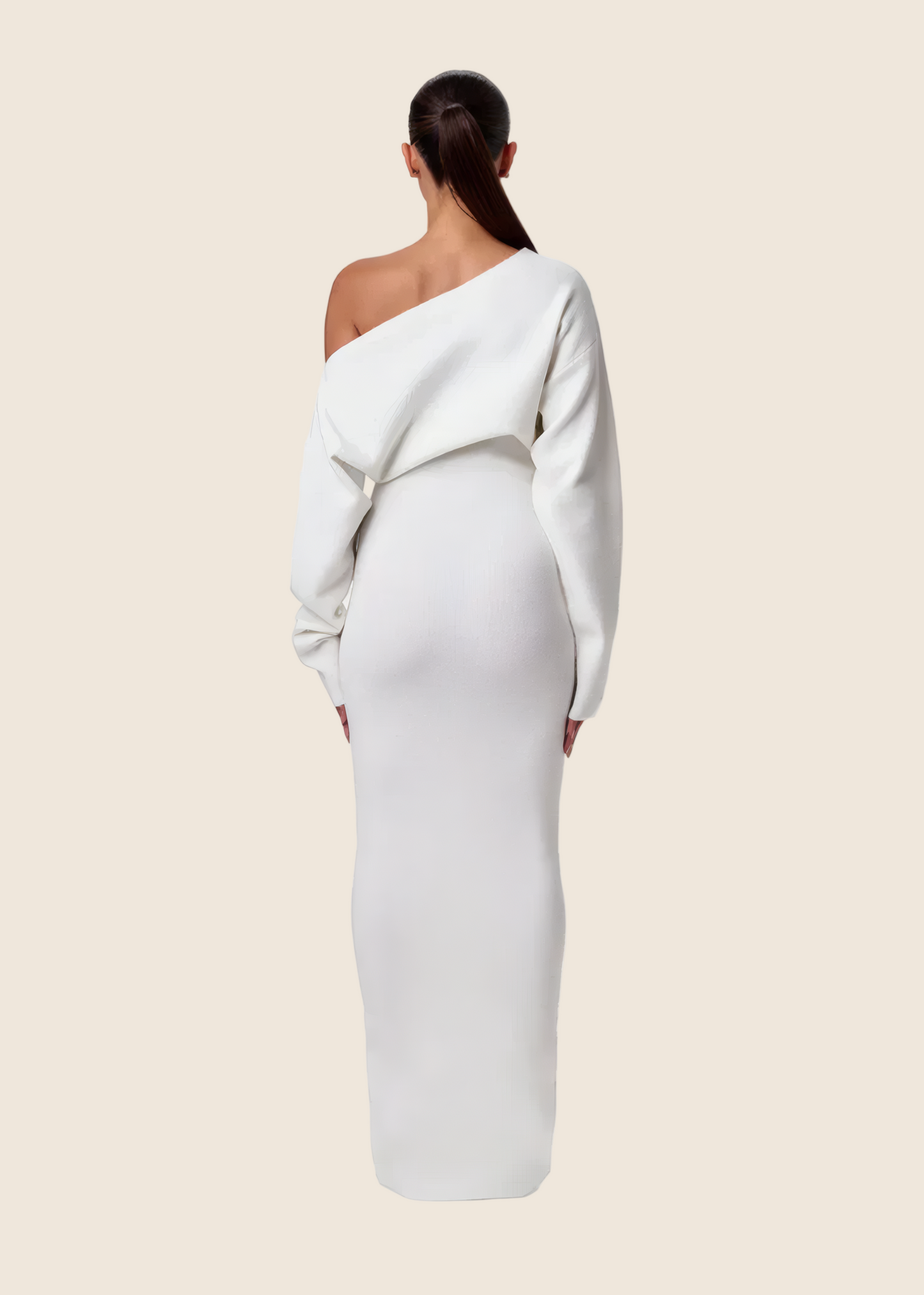 Knit Off-Shoulder Maxi