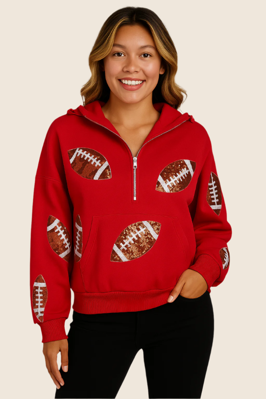 Touchdown Sparkle Hoodie