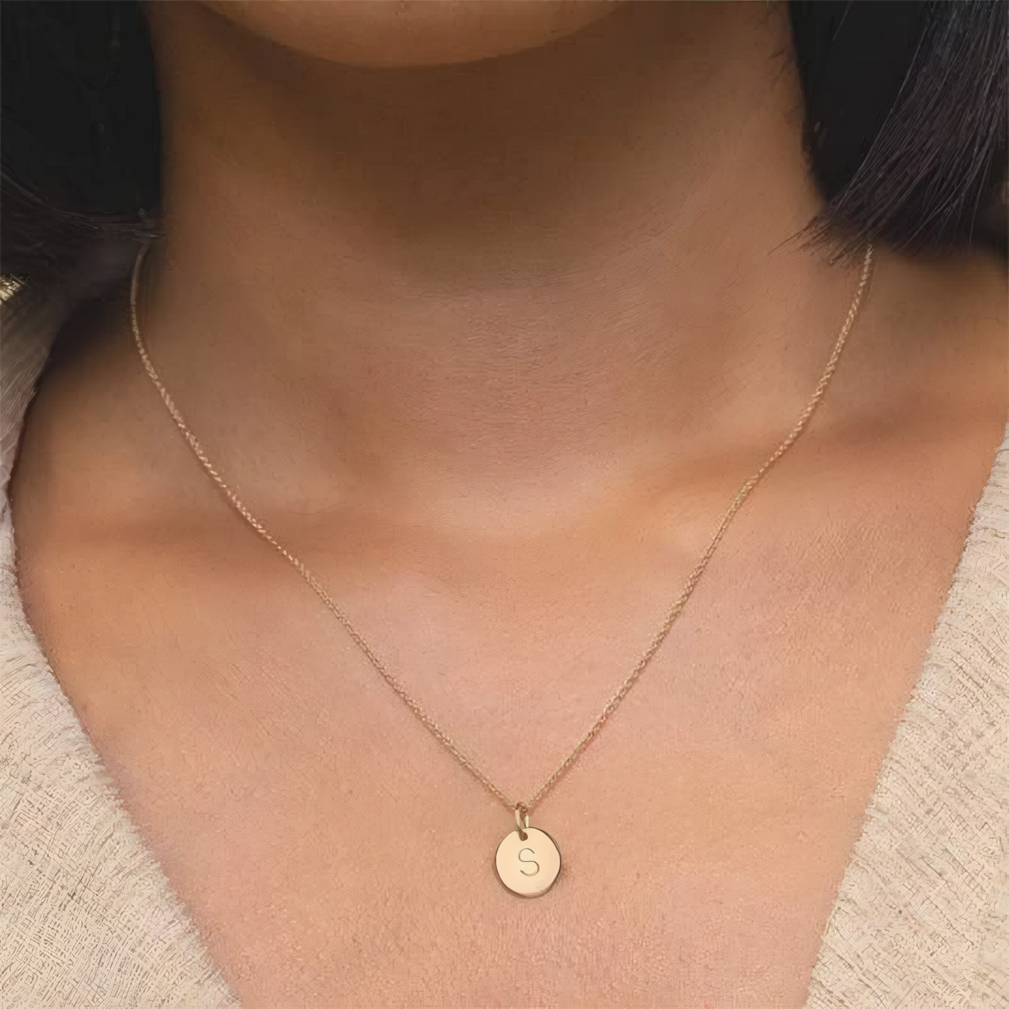 Golden Initial Necklace