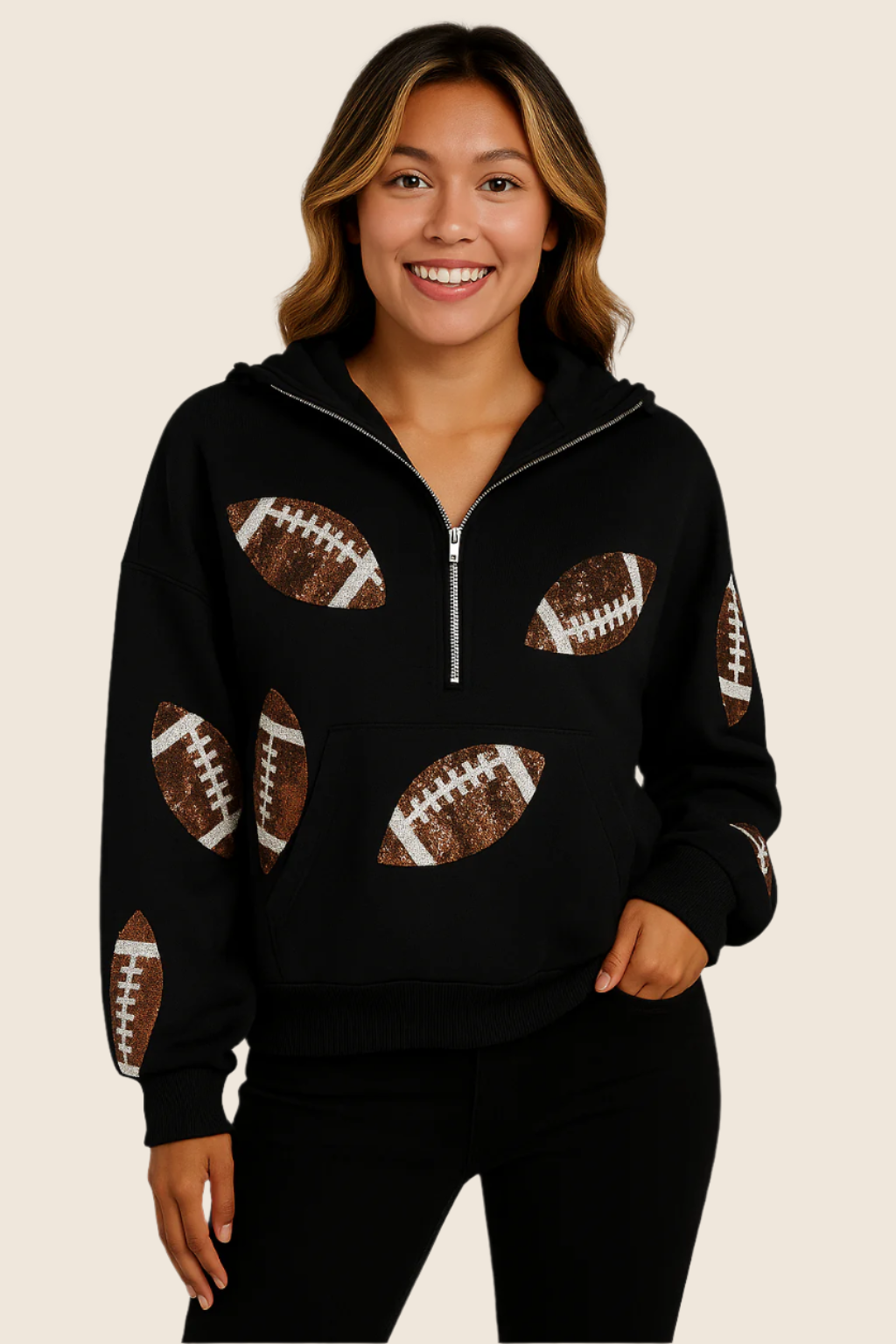 Touchdown Sparkle Hoodie