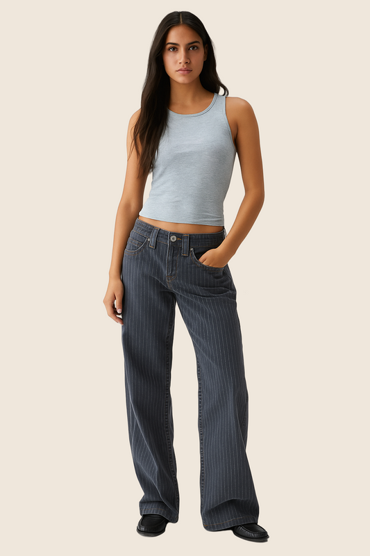 Soho Pinstripe Jeans