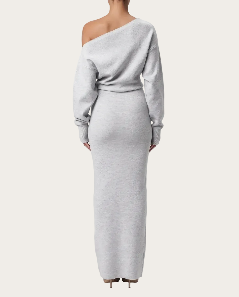 Knit Off-Shoulder Maxi