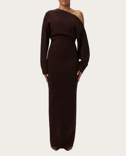 Knit Off-Shoulder Maxi