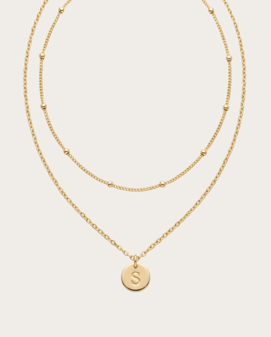 Golden Initial Necklace